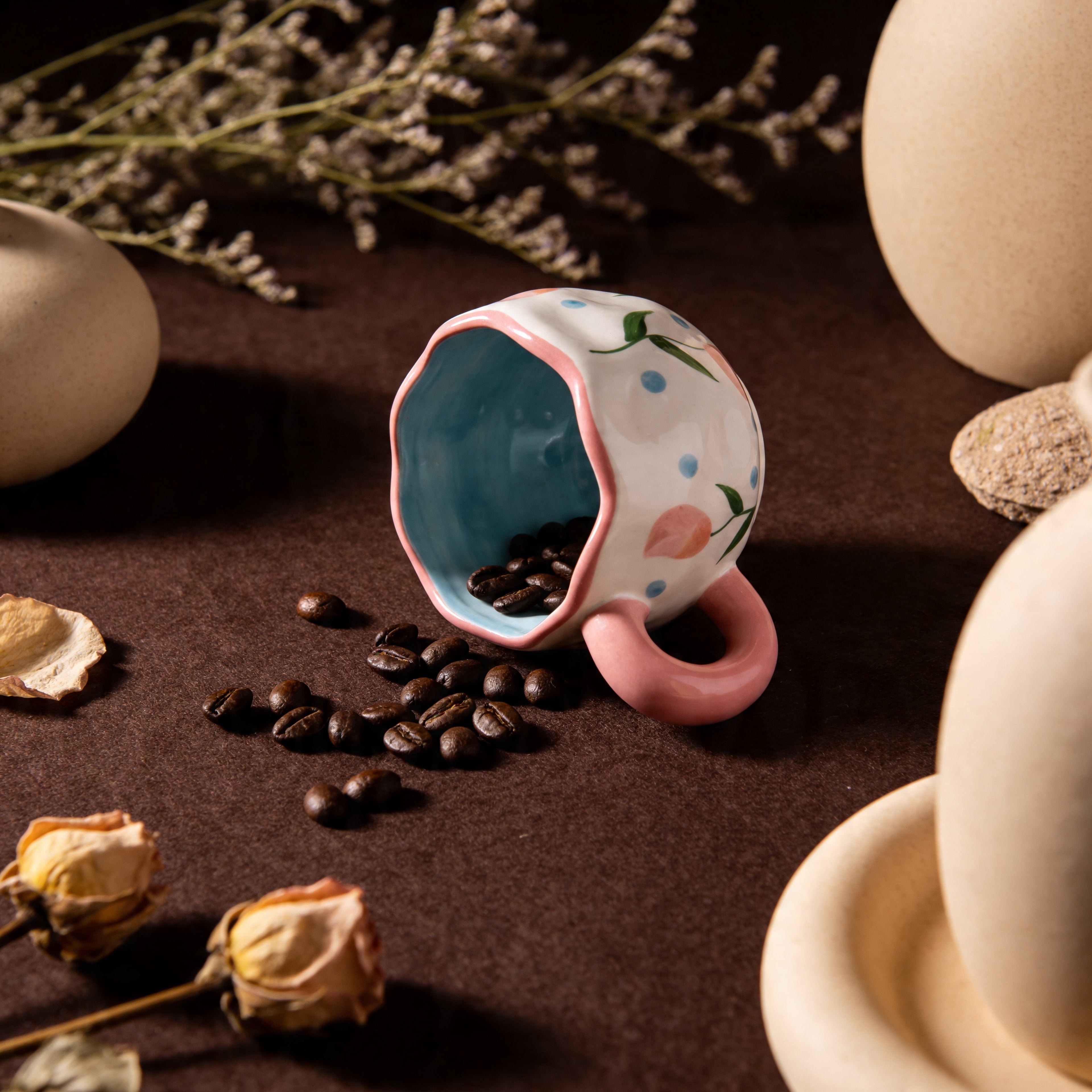Pink Tulip Fields Mug