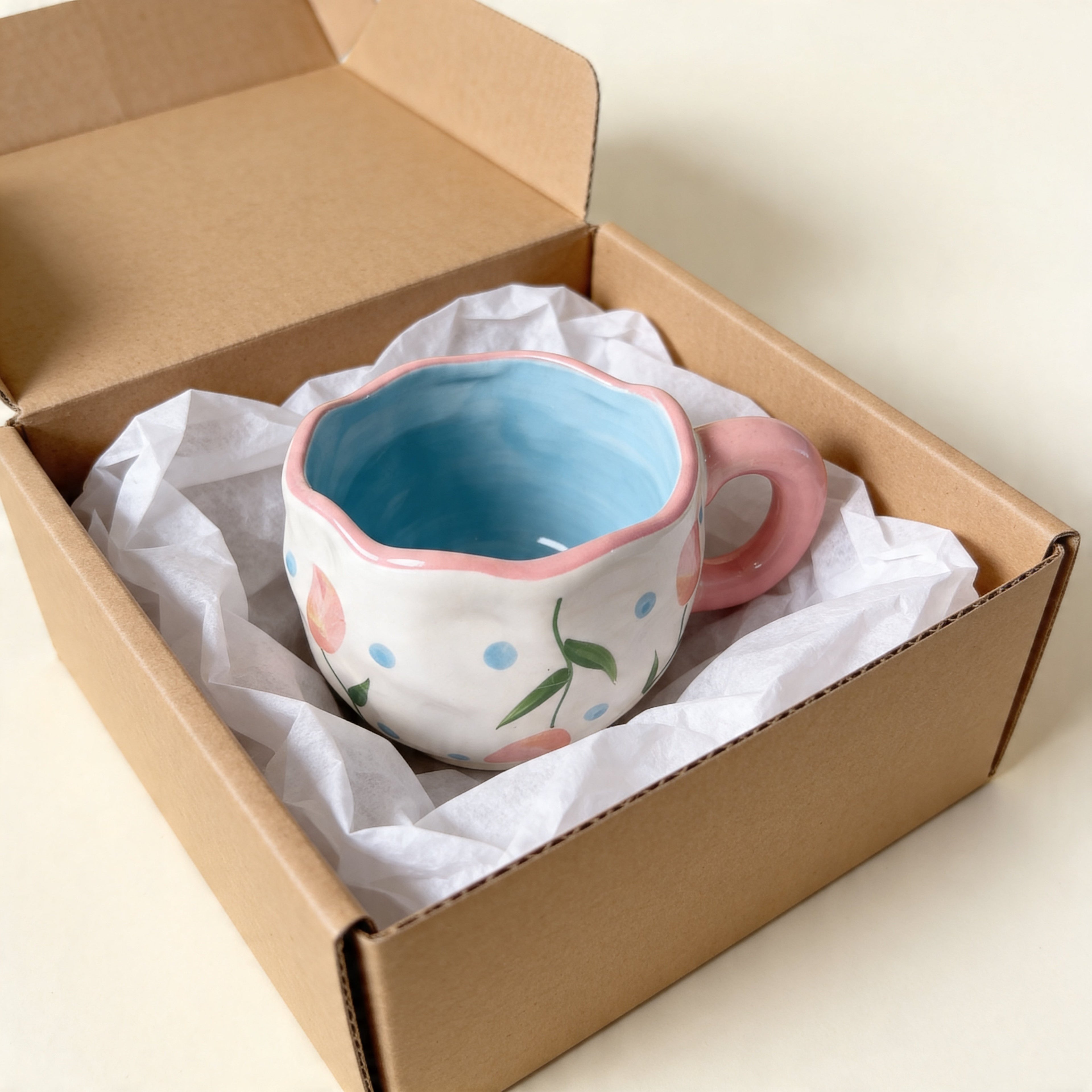 Pink Tulip Fields Mug