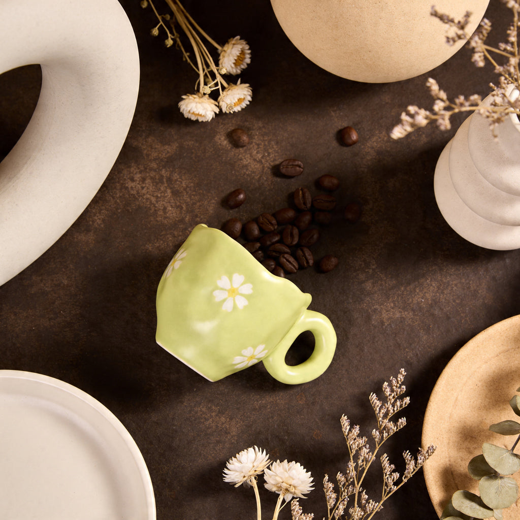 Matcha Flower Mug