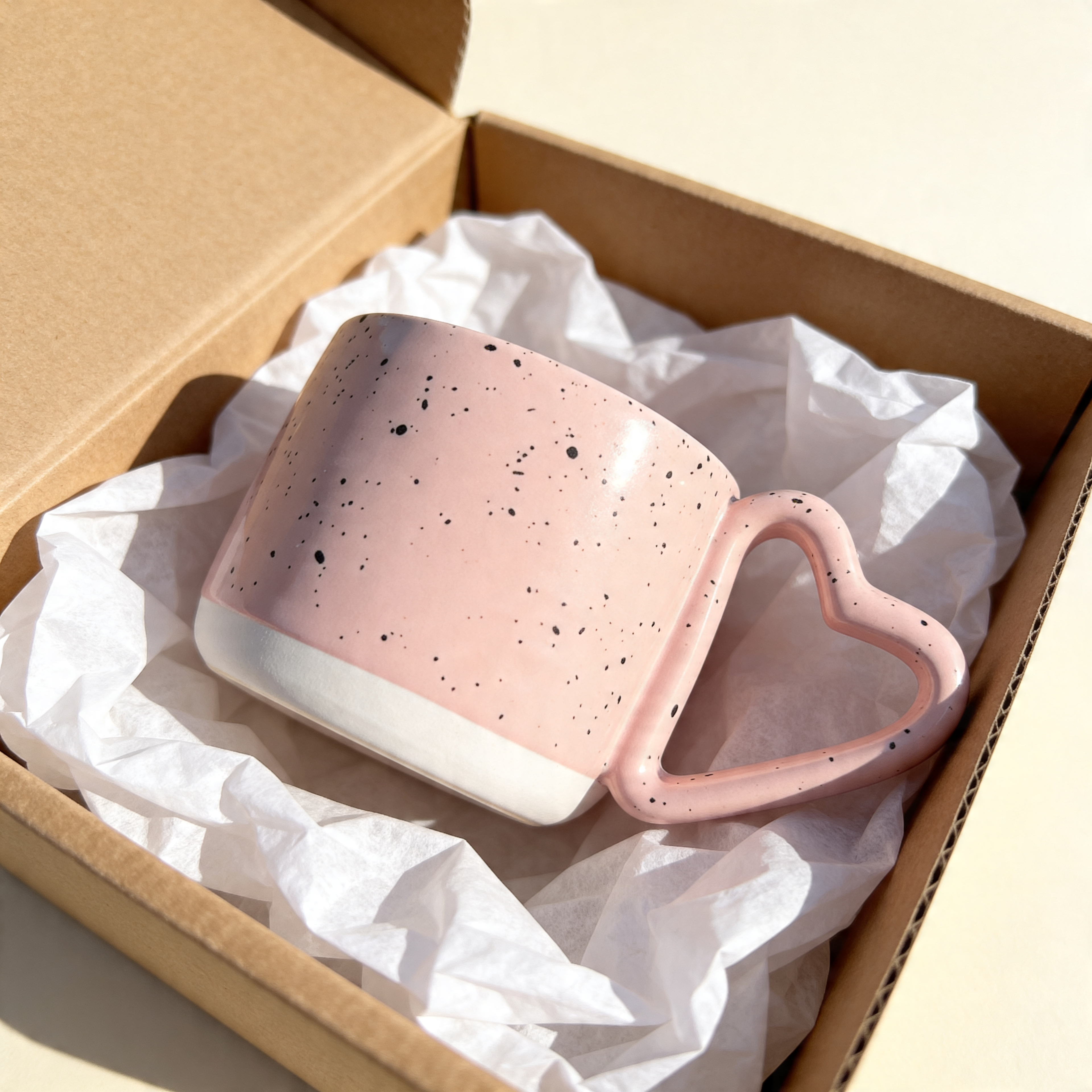 Pink Heart Mug