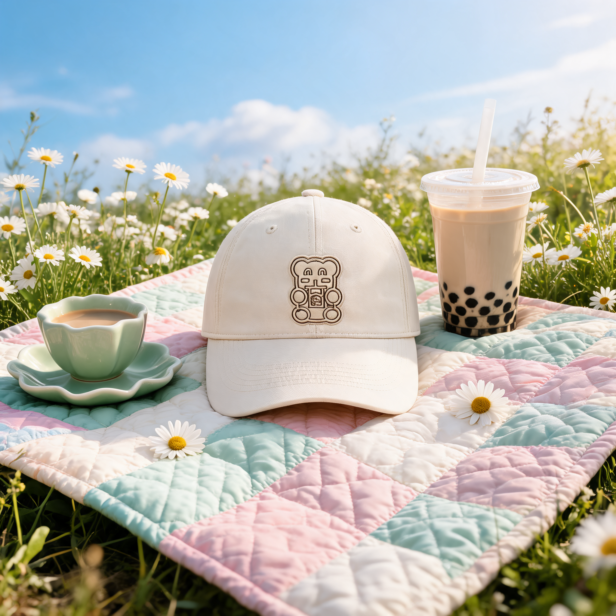 BOBABLE Beige Bear Hat