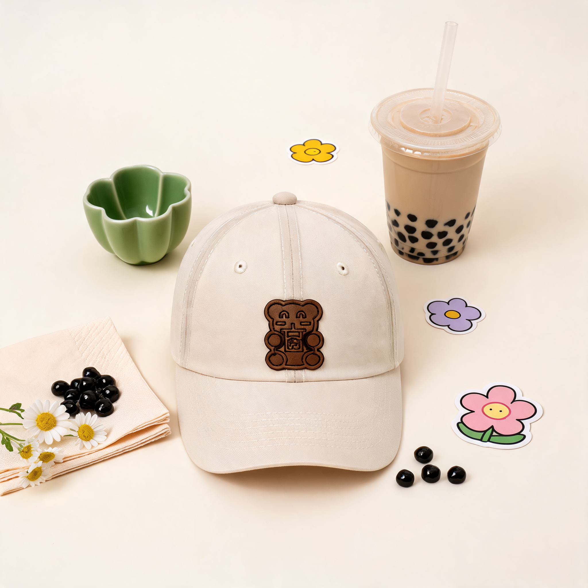 Bobable Dark Brown Bear Cap