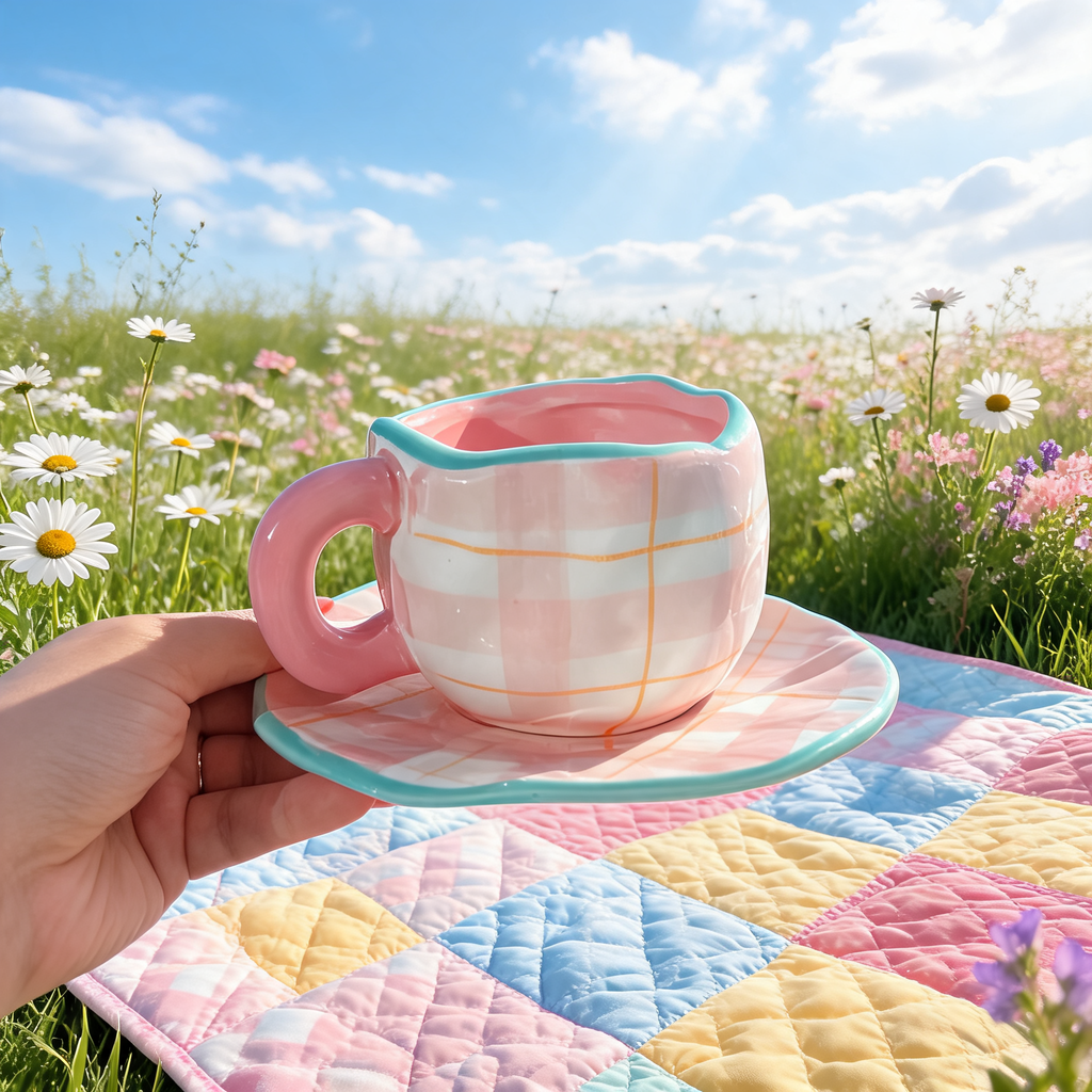 Pink Flannel Mug