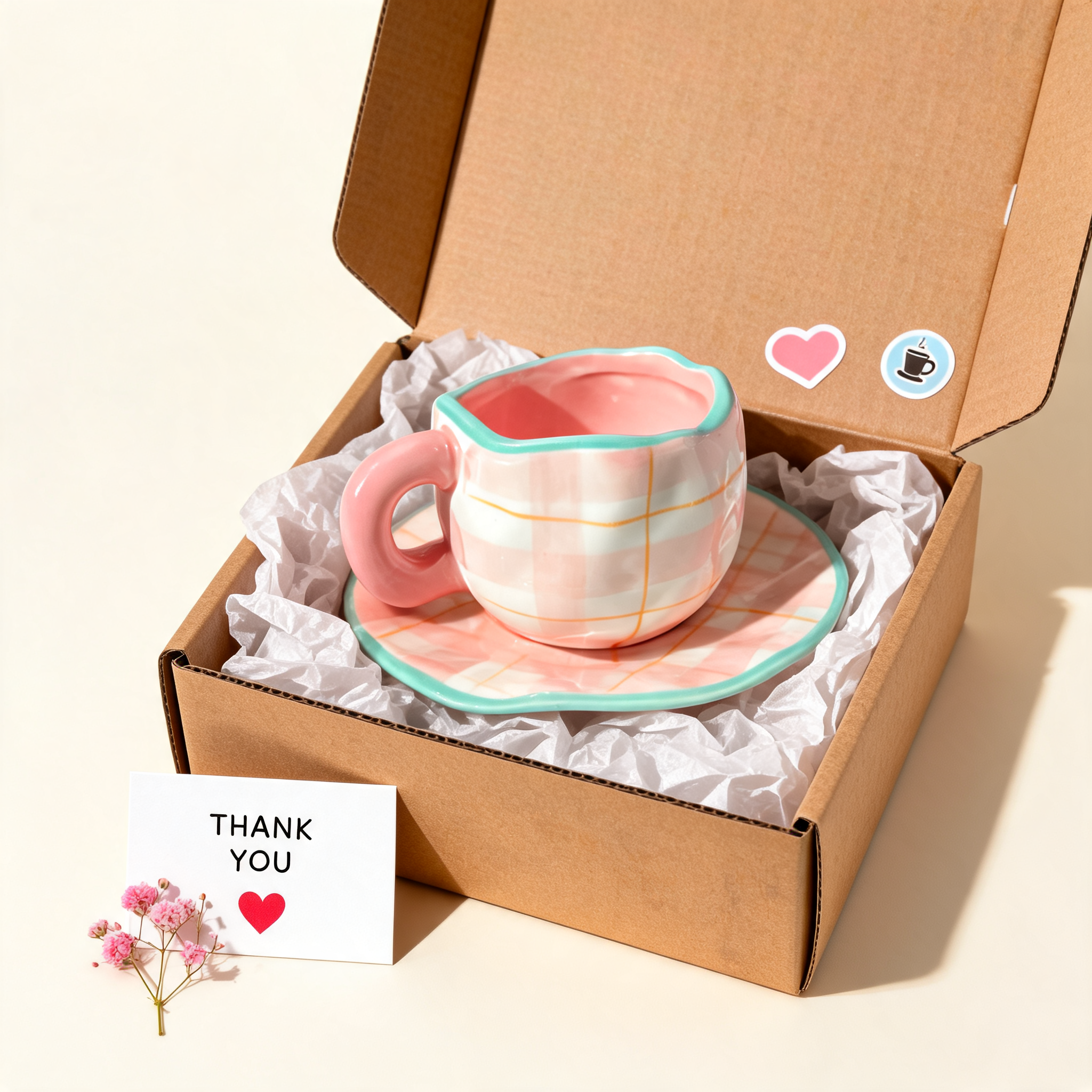 Pink Flannel Mug